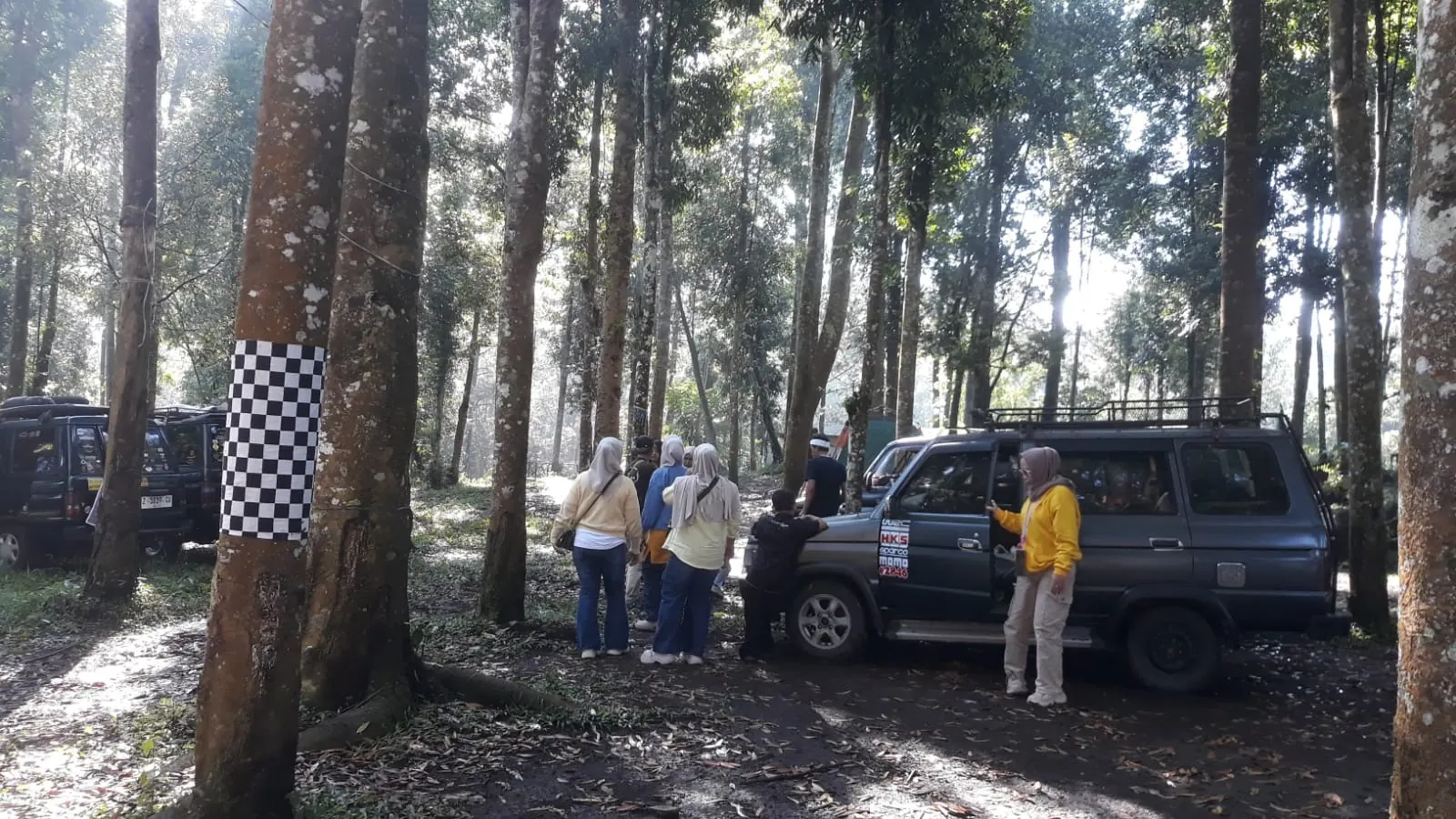 Car camping di area hutan